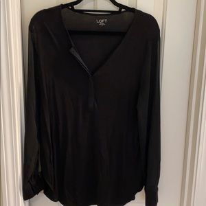 Rayon/Spandex blouse with chiffon sleeves
